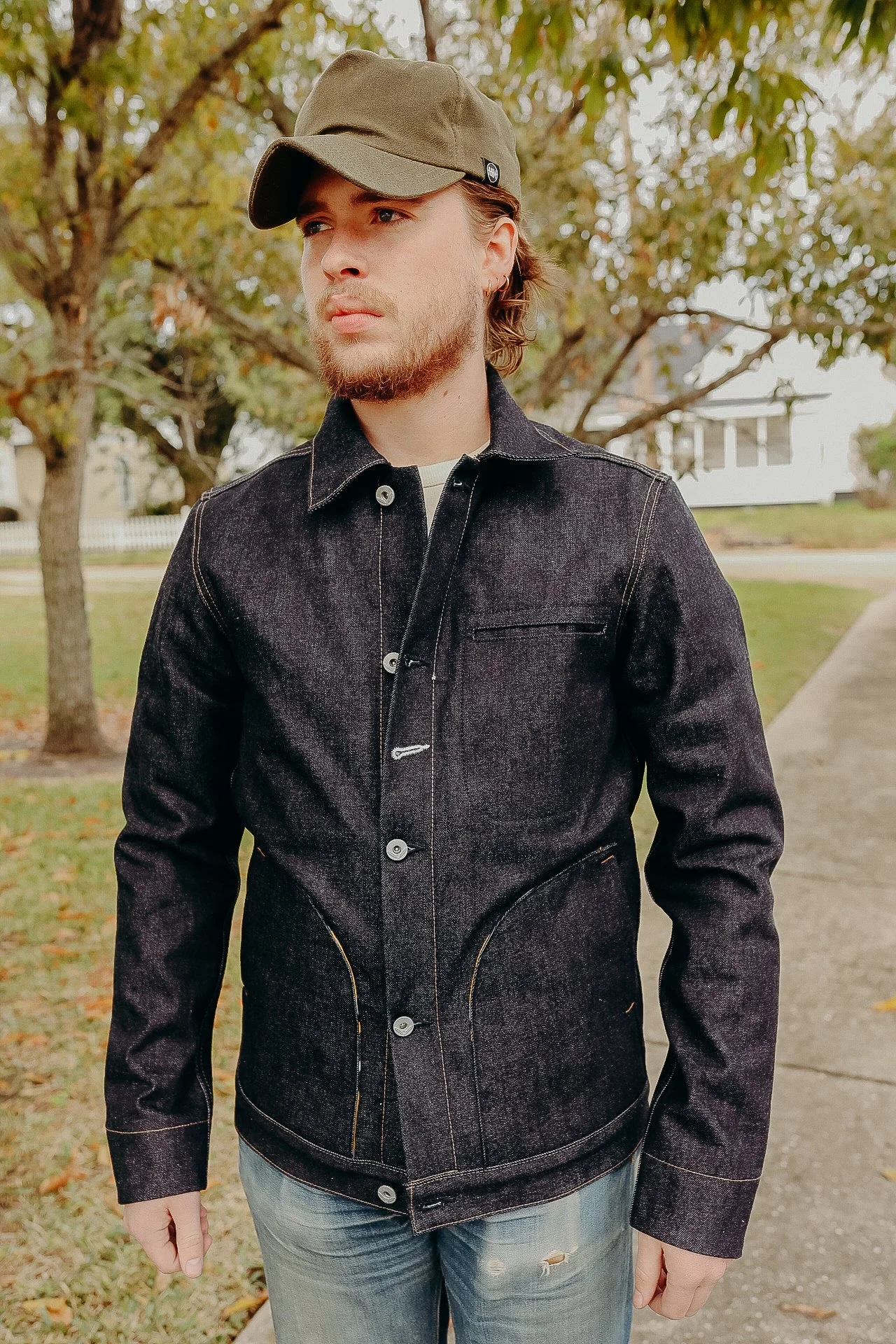 LINED SUPPLY JACKET- 15OZ INDIGO - 1