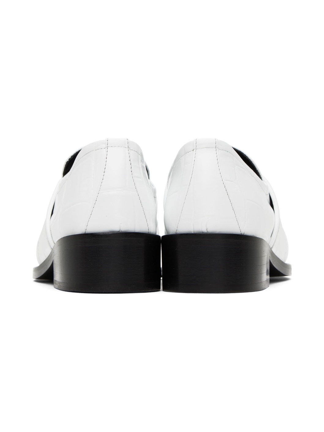 White Cyril Loafers - 2