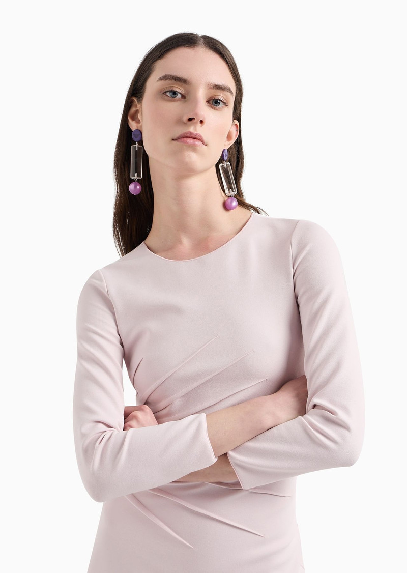 Milano-stitch fabric midi tube dress 5