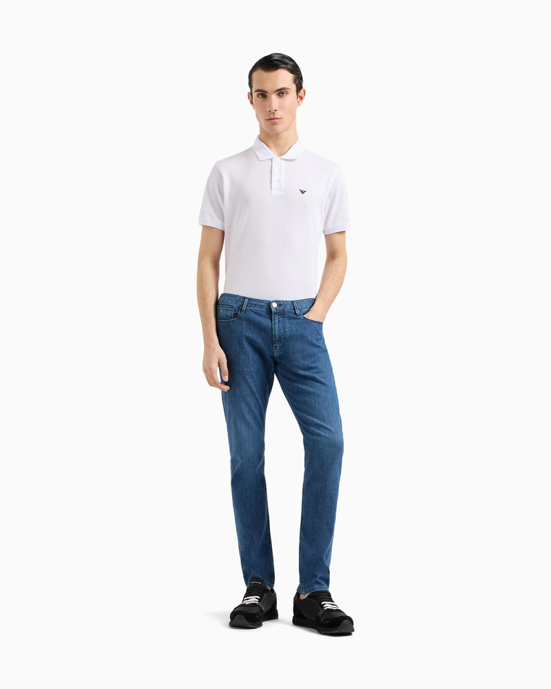 J06 WORN-EFFECT WASH, SLIM-FIT, 8 OZ DENIM JEANS 2