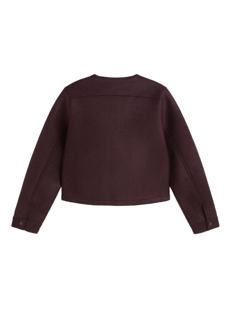 A.P.C. patch-pocket cardigan coat outlook