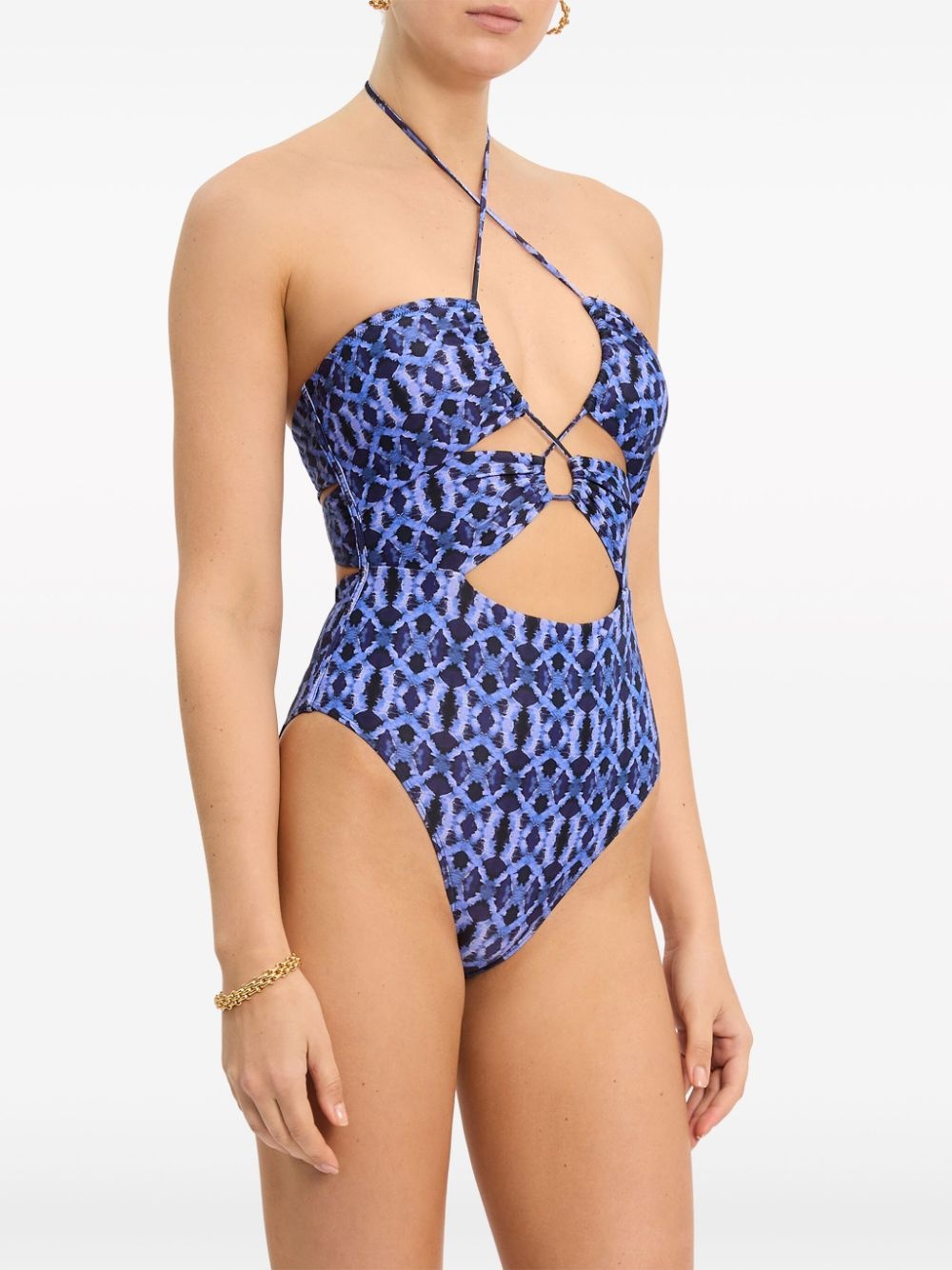 Shiloh ikat-print one-piece - 3