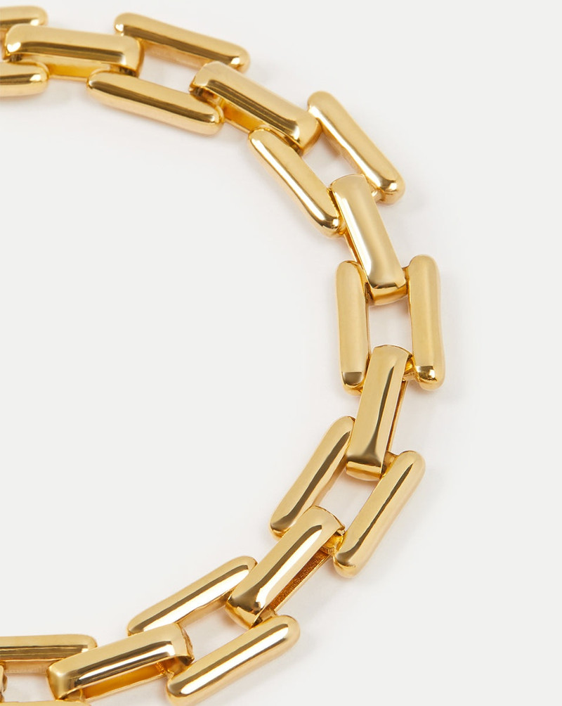 VERONICA BEARD GOLD SQUARE LINK BRACELET outlook
