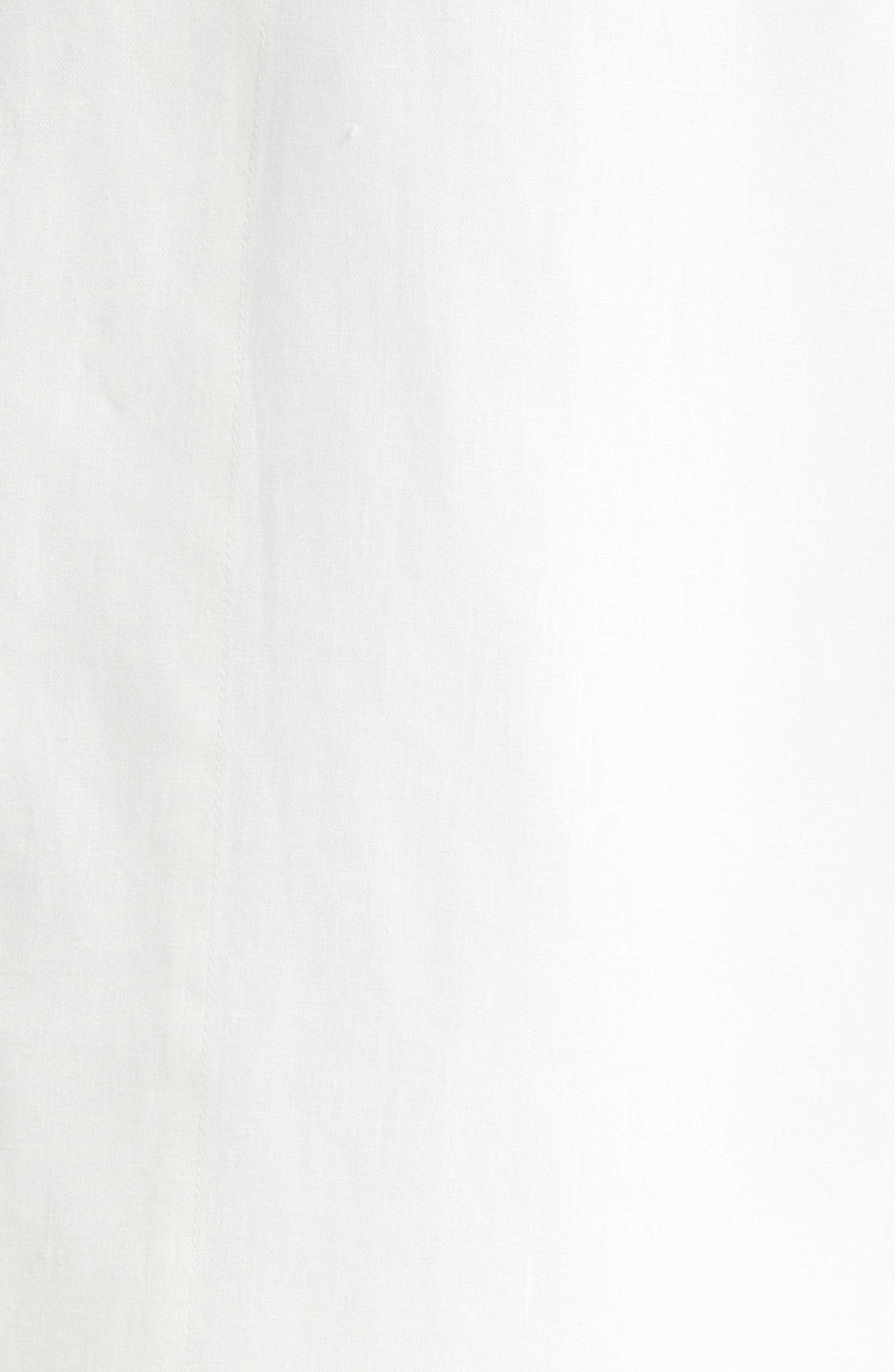 Dolce&Gabbana Long Sleeve Linen Camp Shirt in W0111 Bianco at Nordstrom - 7