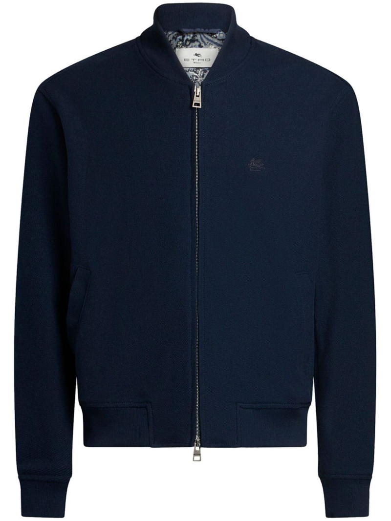 Pegaso-embroidered bomber jacket 1