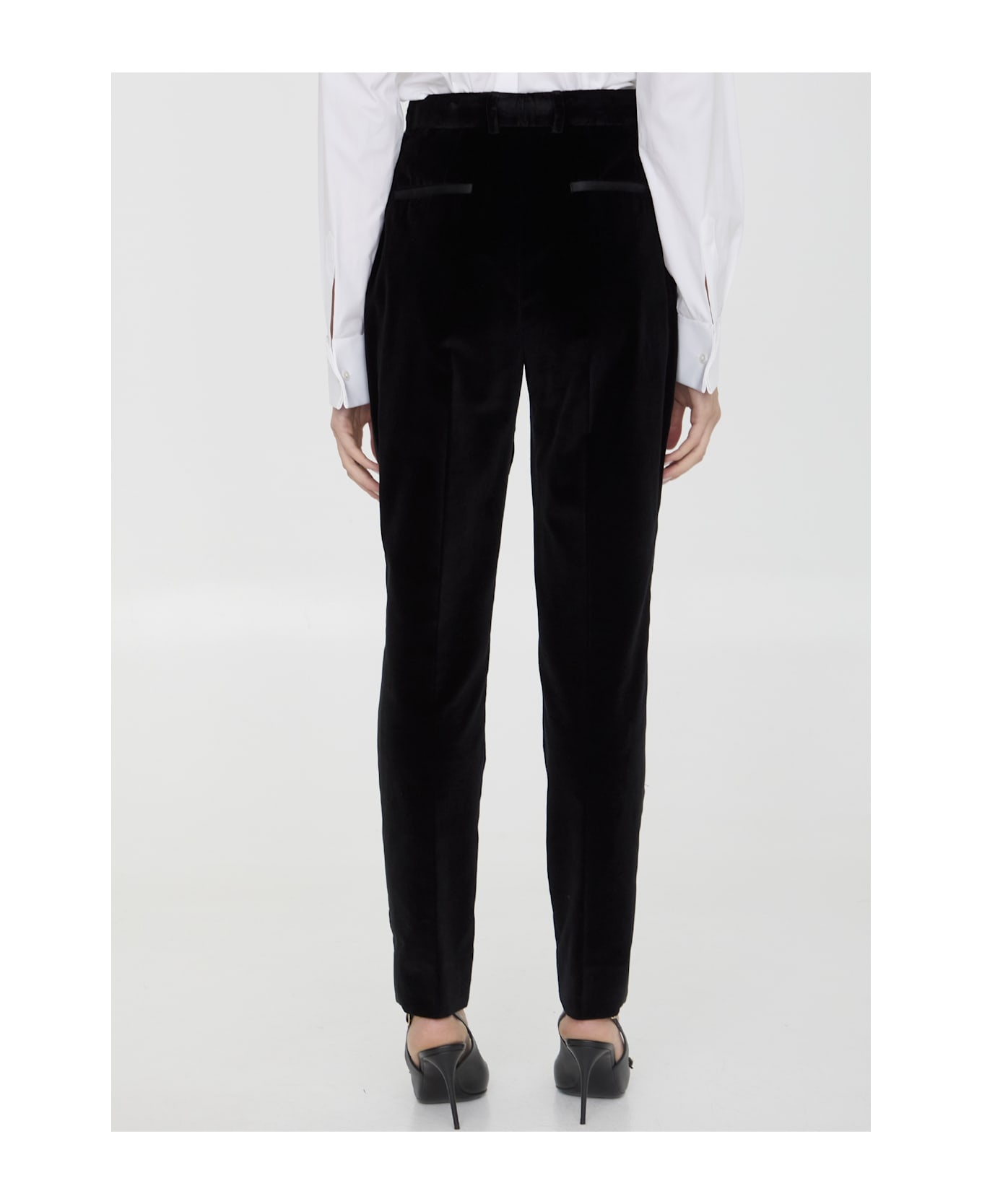 Velvet Tuxedo Pants - 4