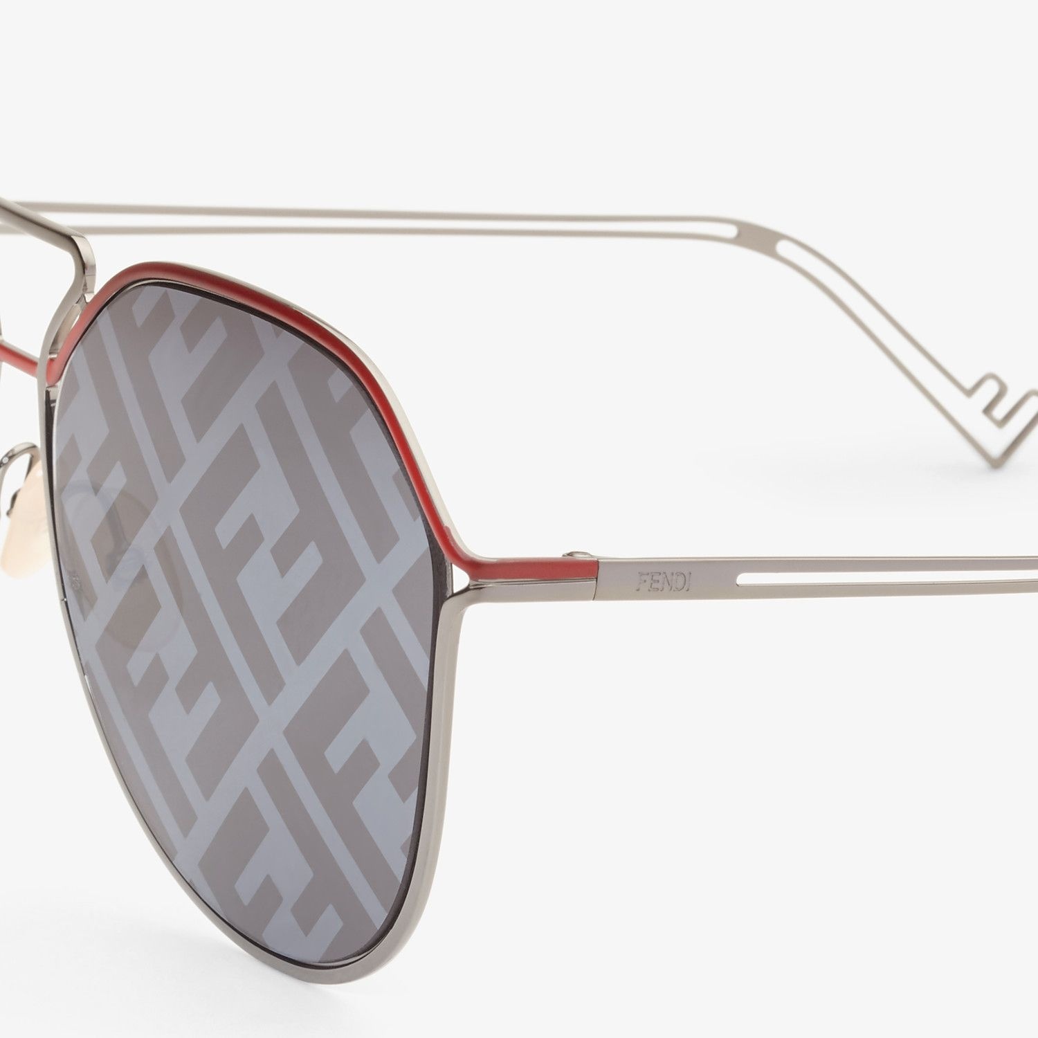 Red and ruthenium sunglasses - 3