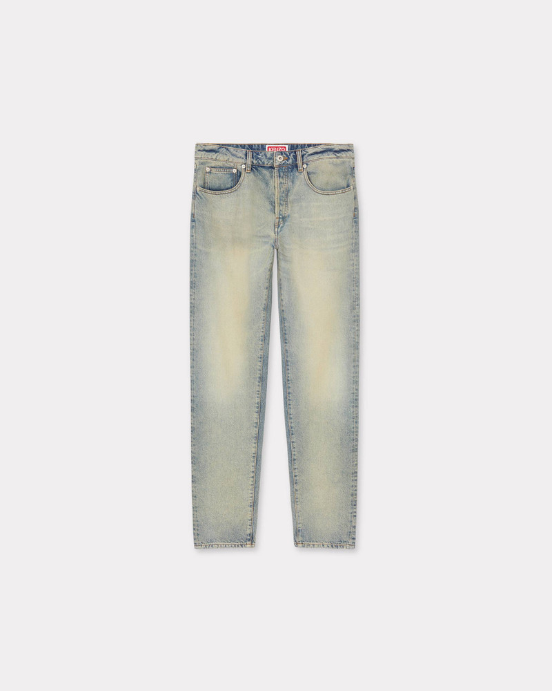 'KENZO Drawn Varsity' slim-fit Bara jeans - 1