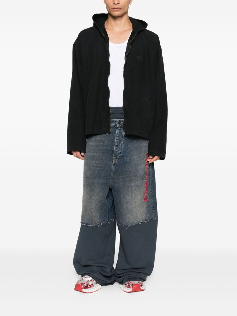 BALENCIAGA embroidered-patchwork trousers outlook