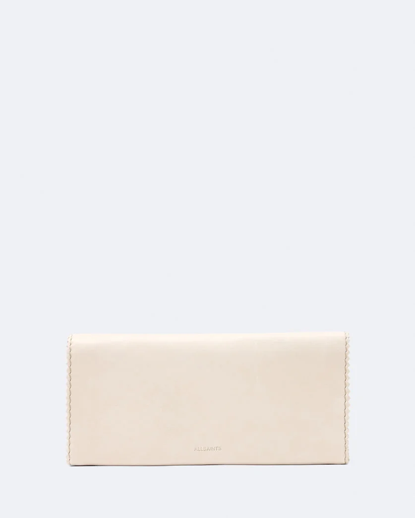 SILOH PINKED-EDGE LEATHER CONTINENTAL WALLET - 1
