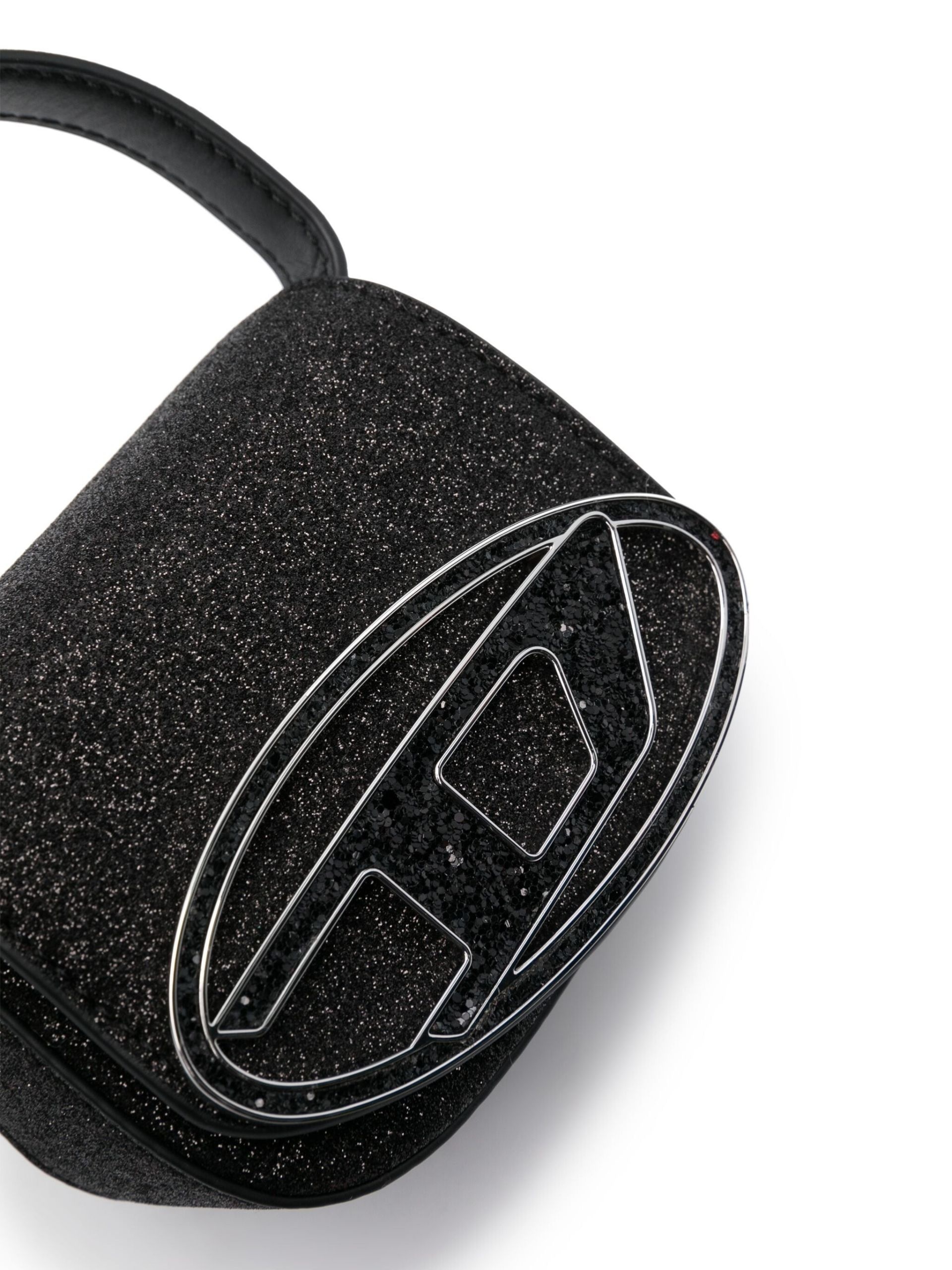 Black 1DR Glitter Detailed Mini Tote Bag - 4