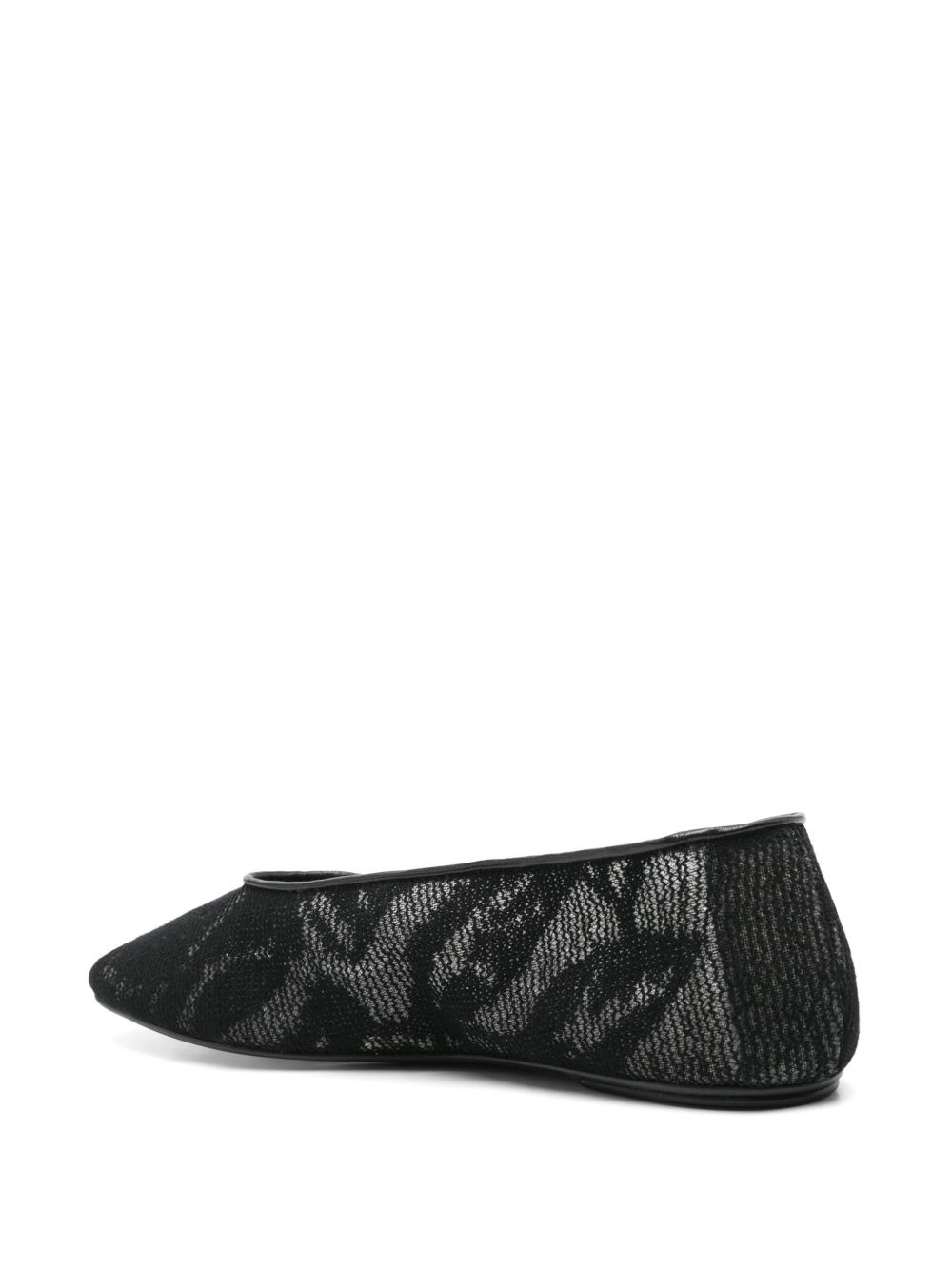 square-toe ballet flats - 3