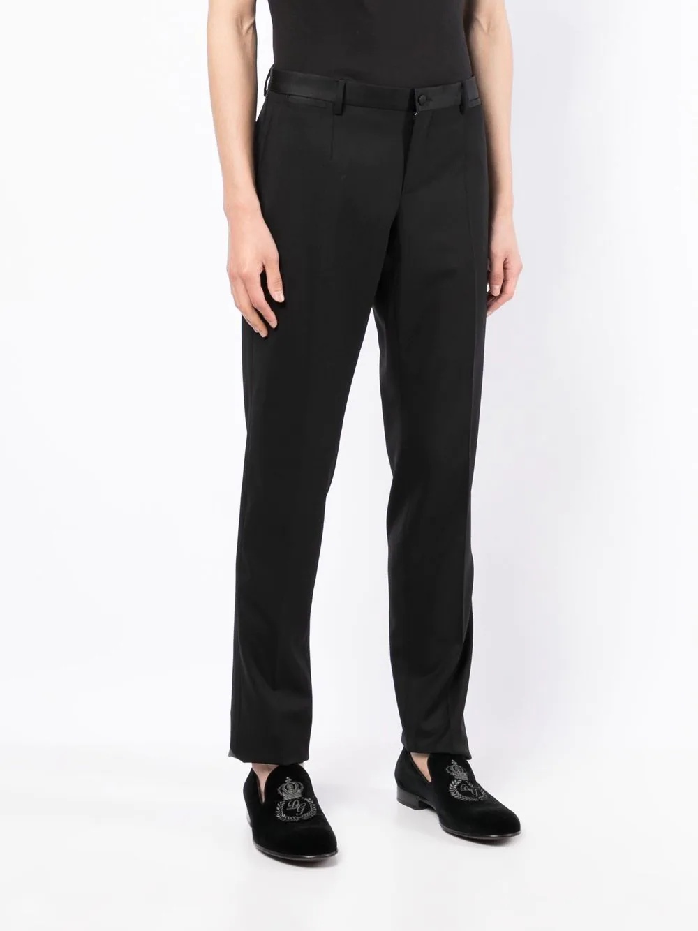 straight-leg tailored trousers - 3