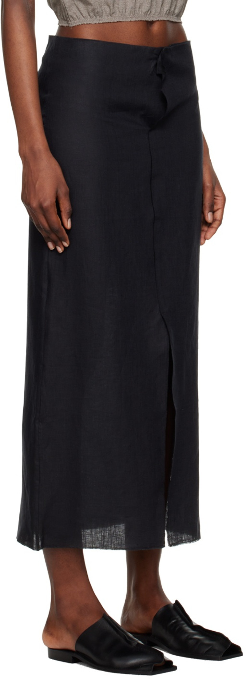 GABRIELA COLL GARMENTS Black No.208 Maxi Skirt outlook