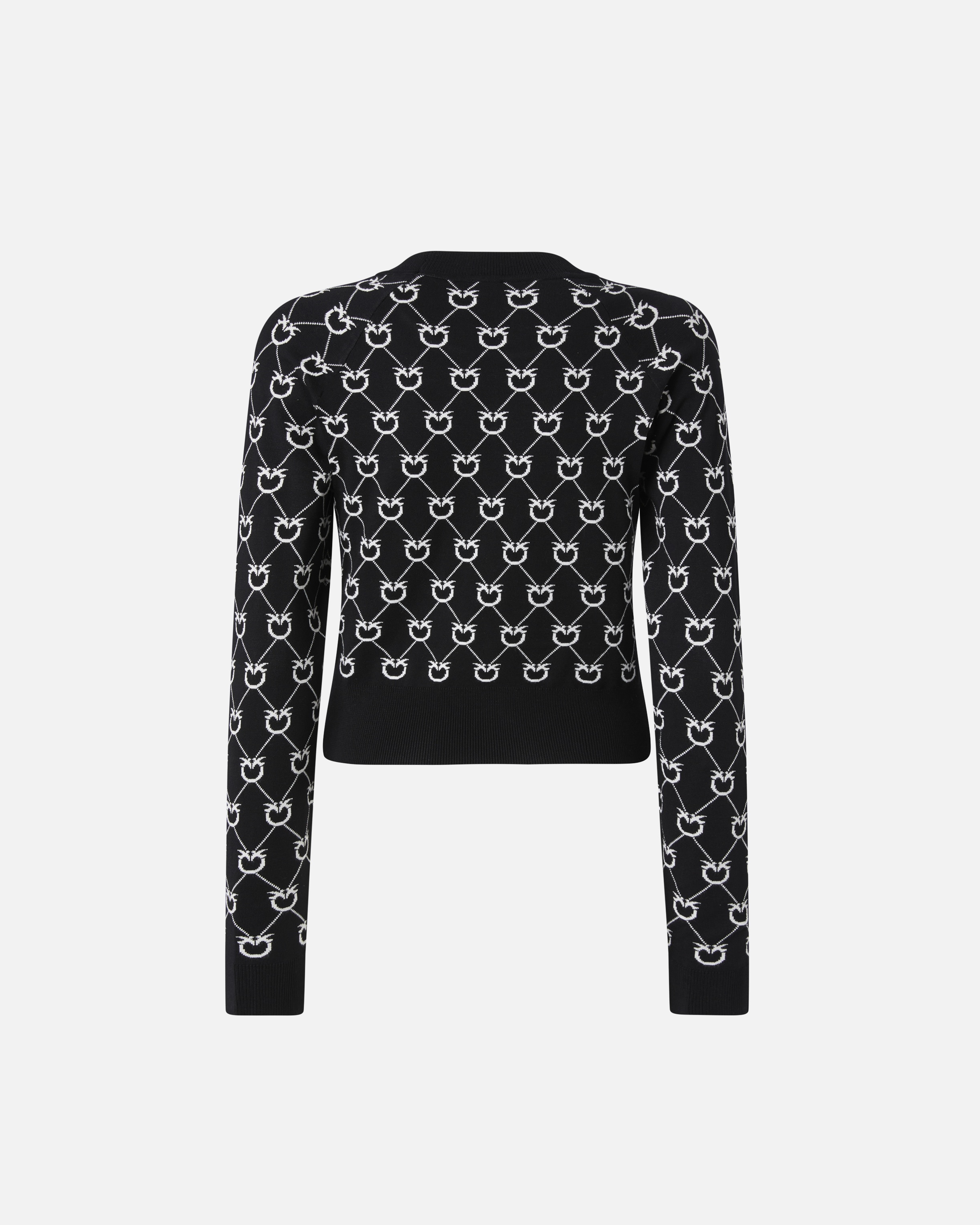 LIGHTWEIGHT JACQUARD PULLOVER WITH BIRD DESIGN - 2