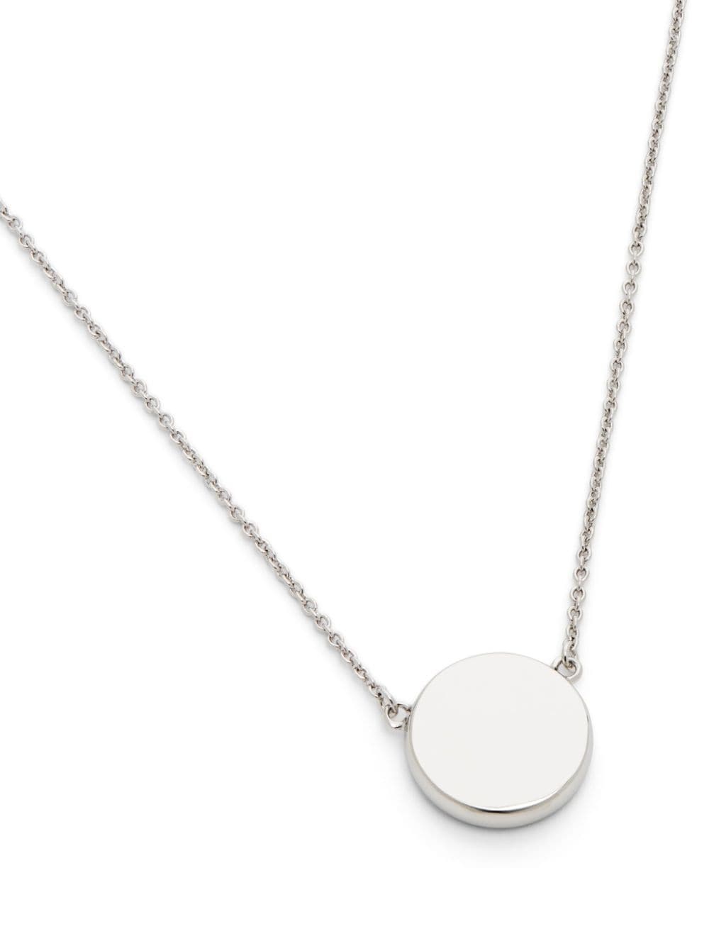 logo-plaque pendant necklace - 2