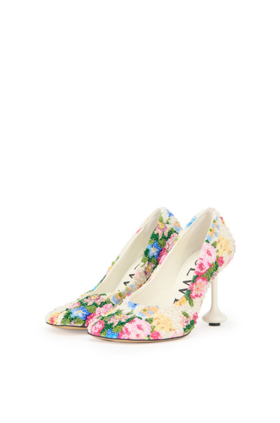 Loewe Toy pump in beaded embroidered canvas outlook