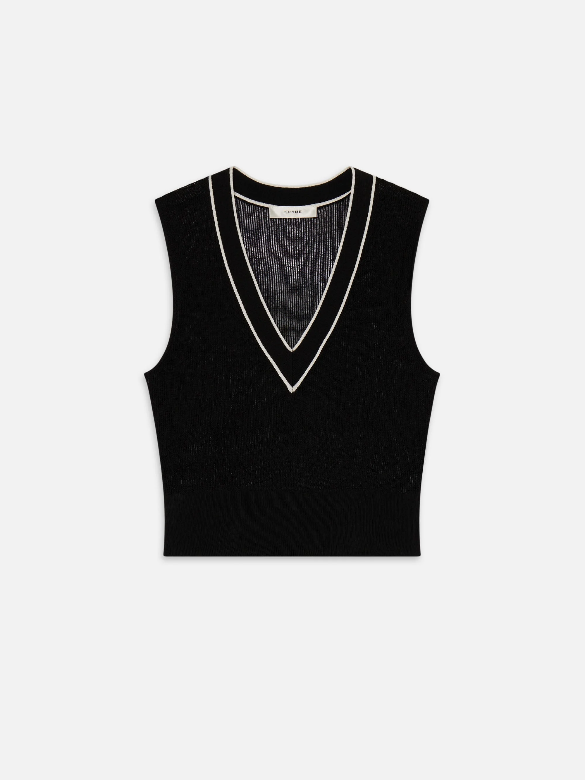 The Varsity Vest in Black Multi - 1