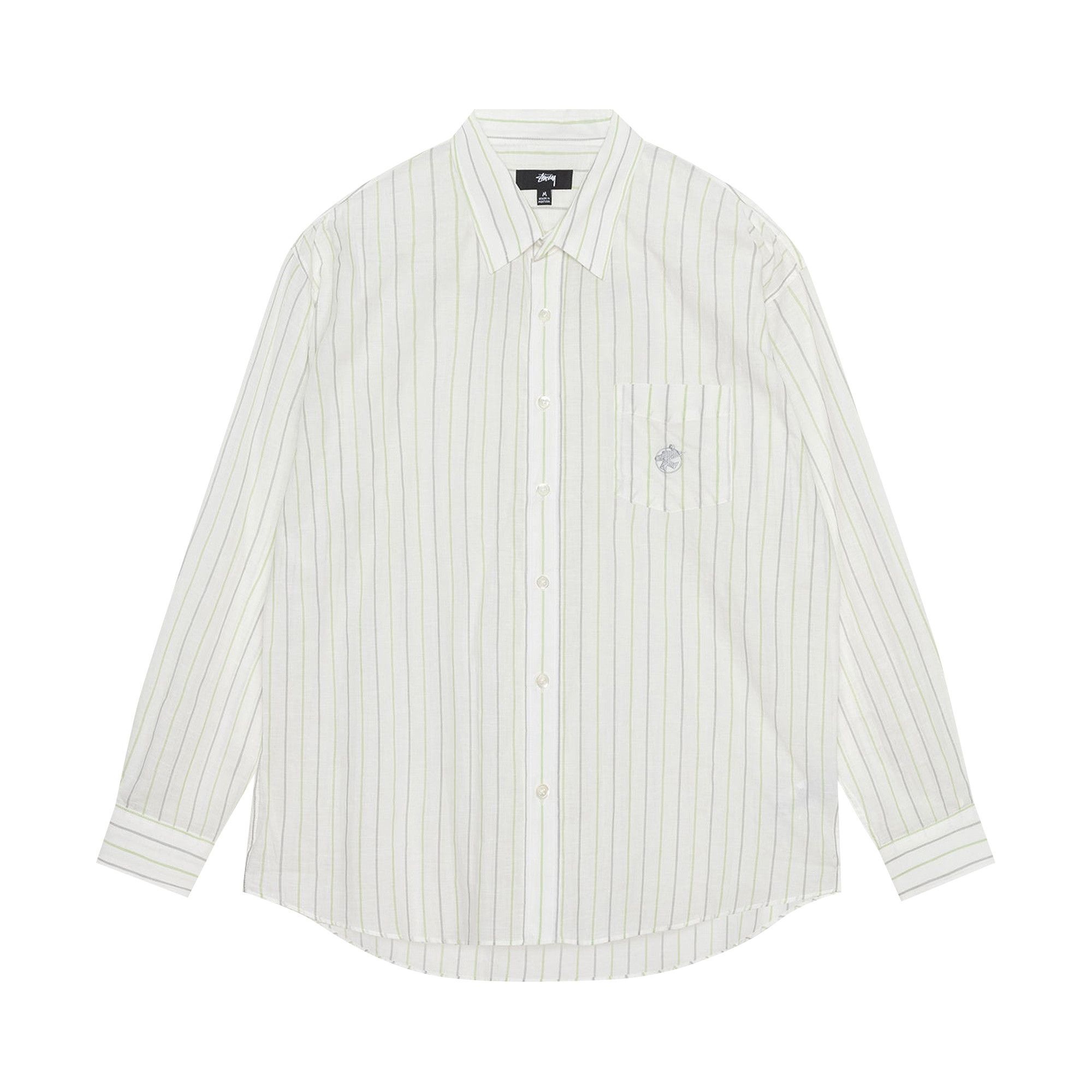 Stussy Classic Striped Shirt 'White' - 1