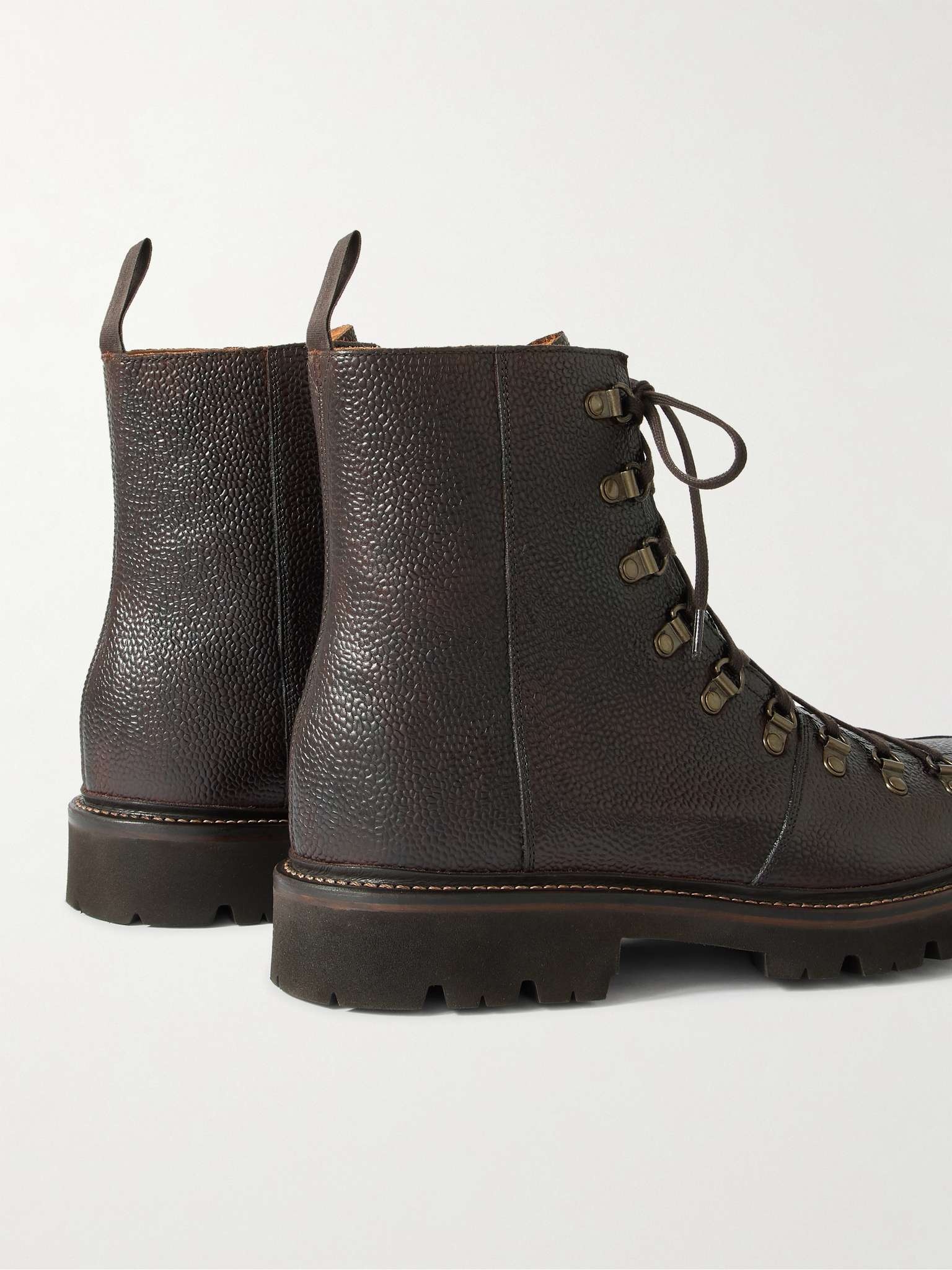 Brady Pebble-Grain Leather Boots - 5