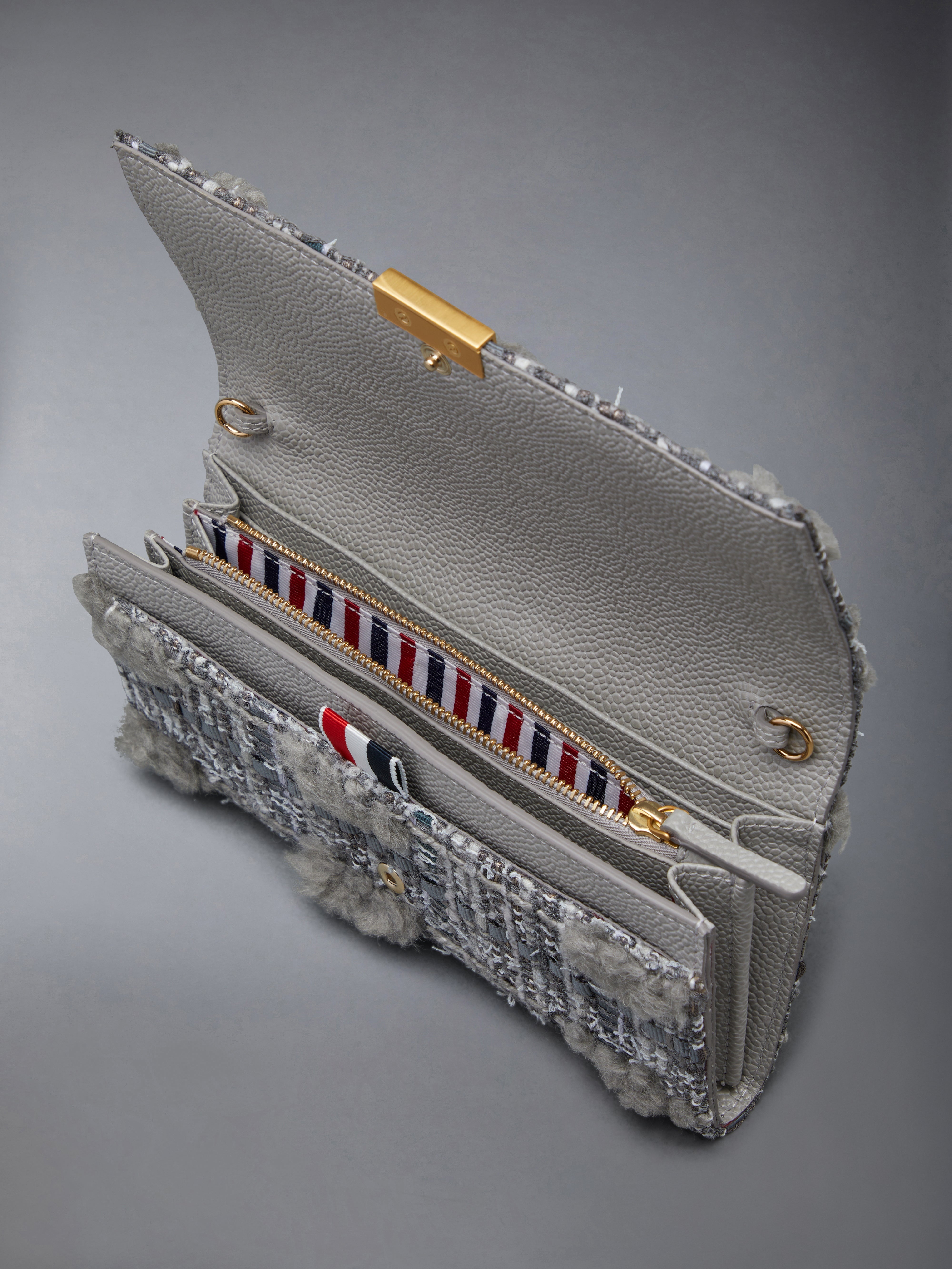 TWEED CROSSBODY FLAP WALLET - 5