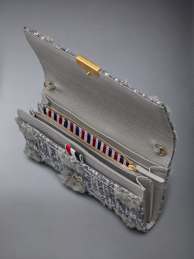 TWEED CROSSBODY FLAP WALLET 5