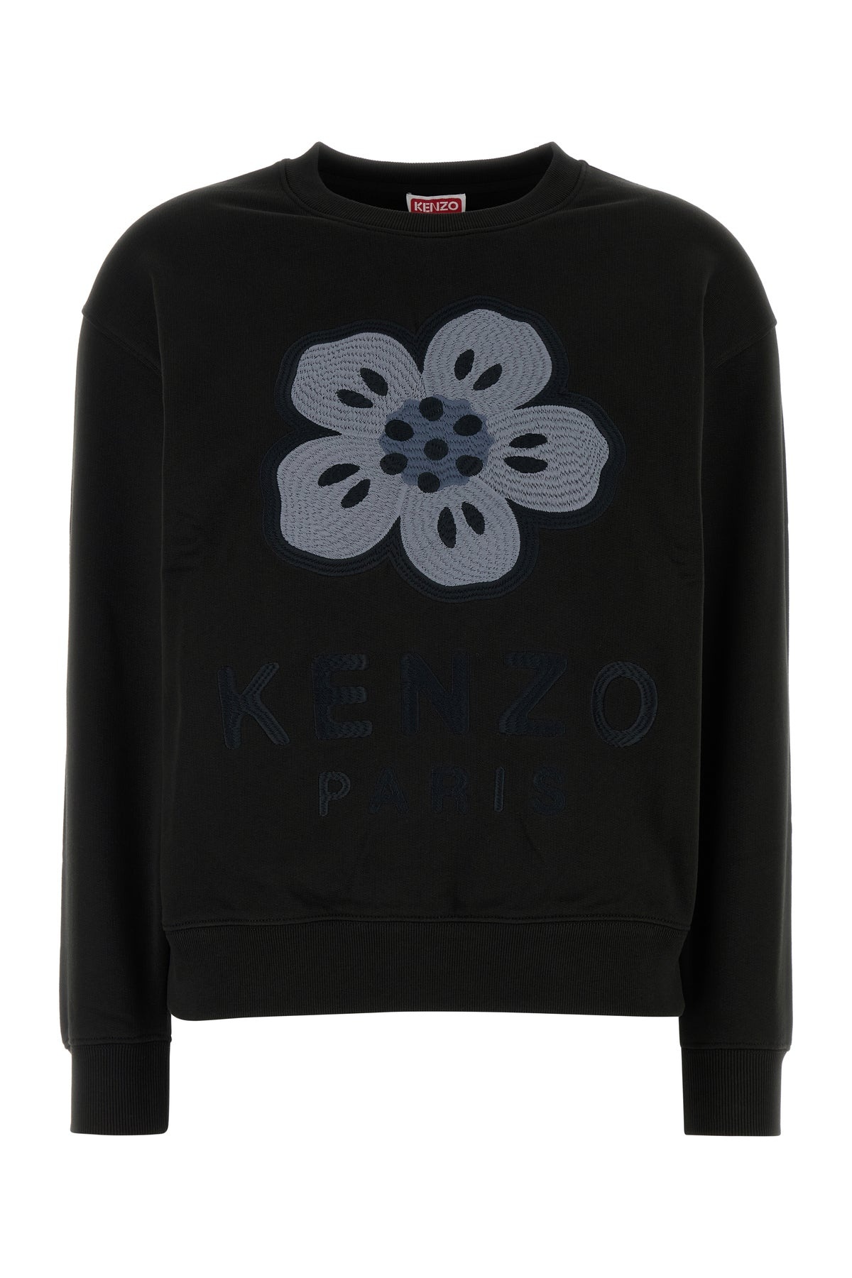 Black cotton sweatshirt - 1