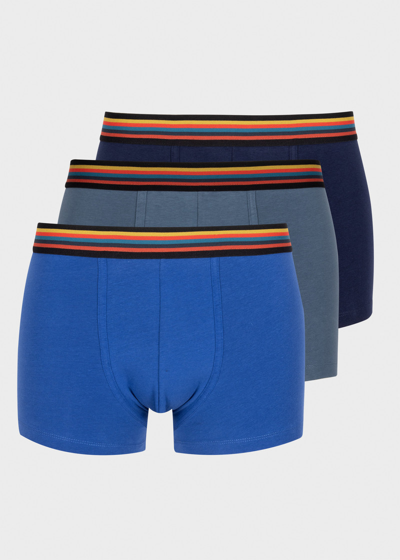 블루 혼합 낮은 상승 'Artist Stripe' Boxer Briefs 3 팩 1