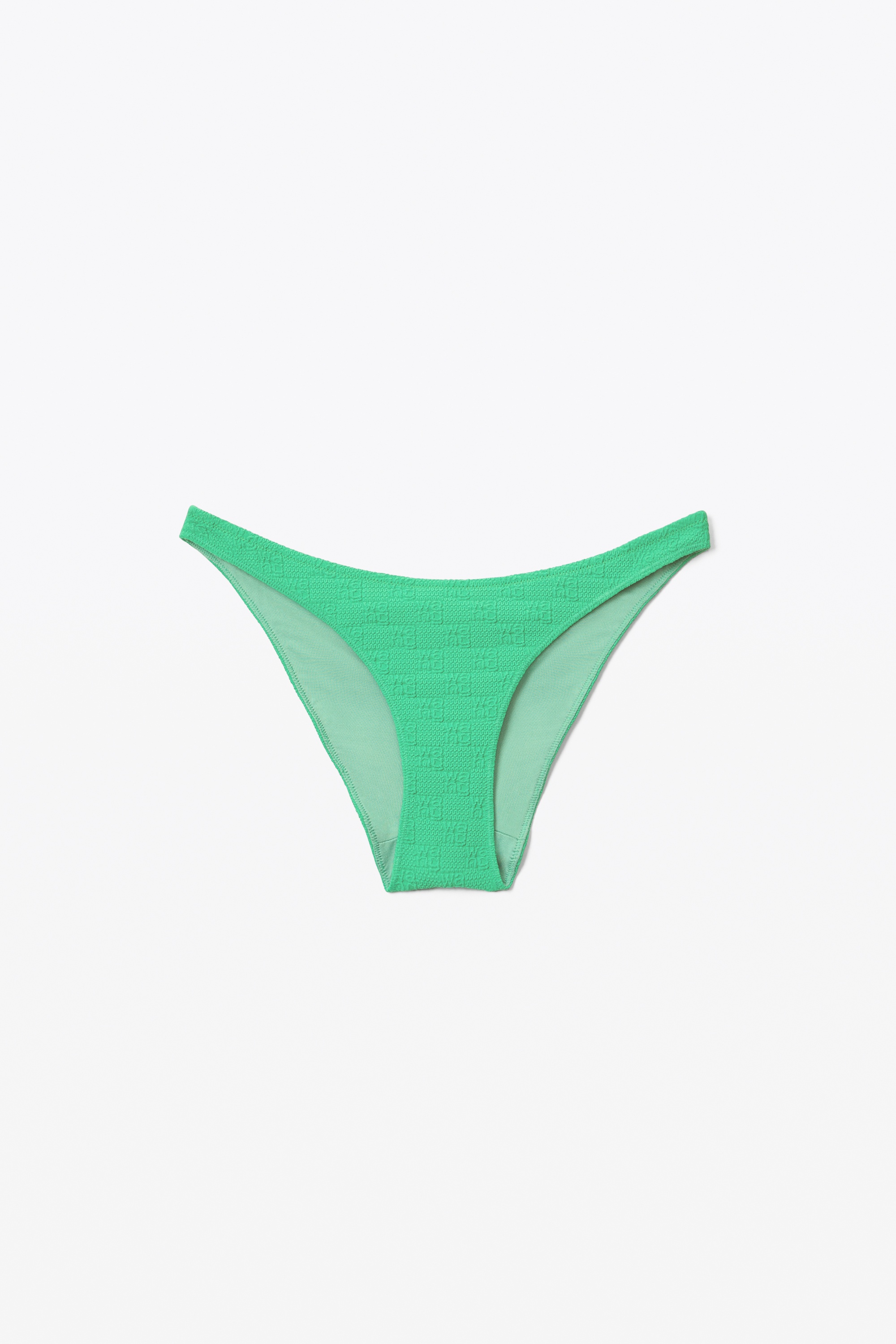 BIKINI BOTTOM IN TEXTURED LOGO JERSEY - 1