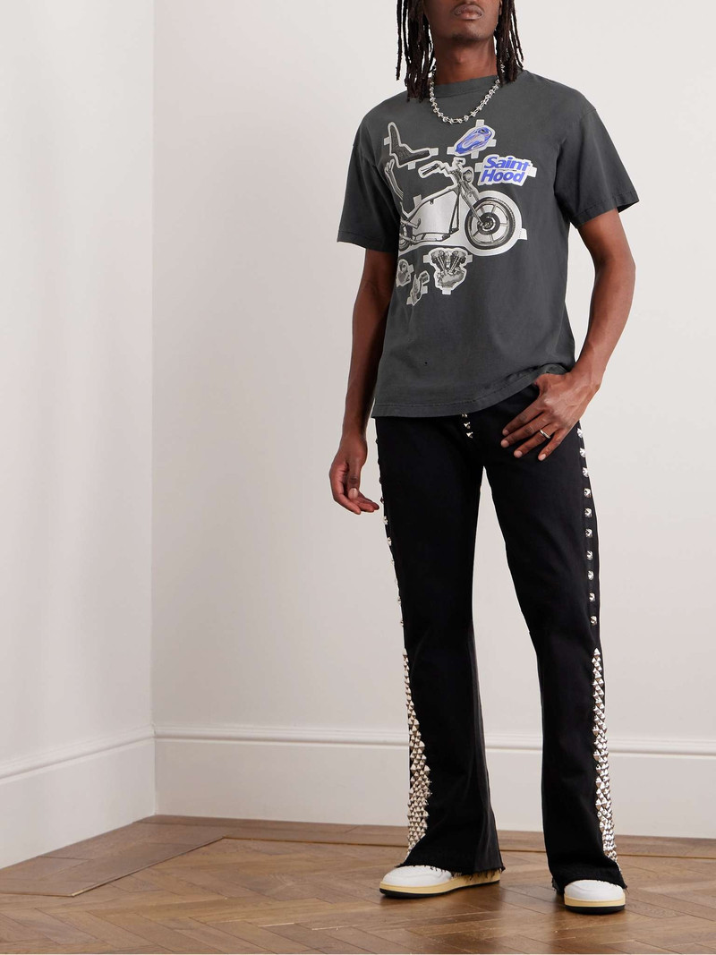 SAINT M×××××× + Neighborhood Printed Cotton-Jersey T-Shirt outlook