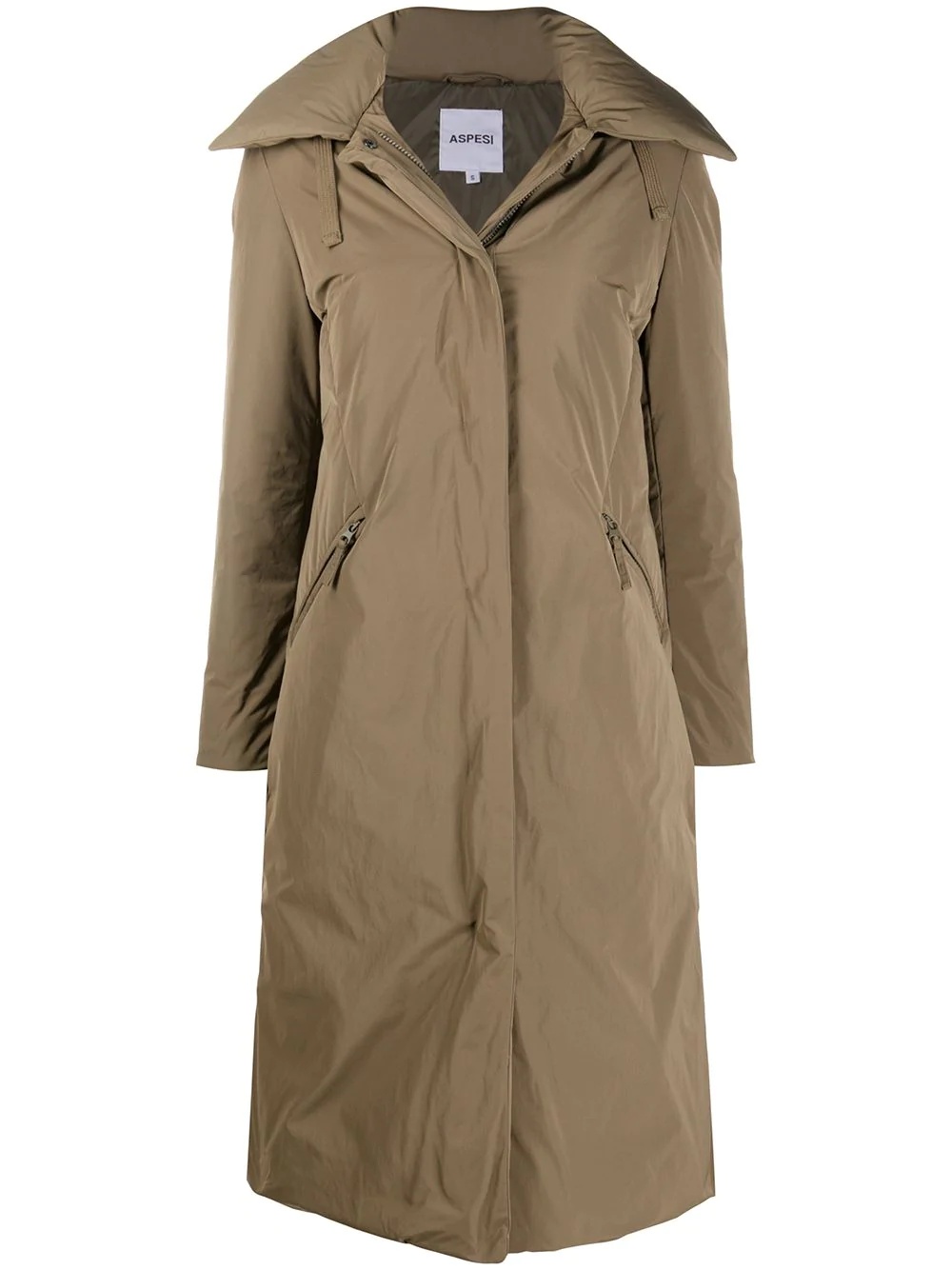 feather down hooded parka - 1