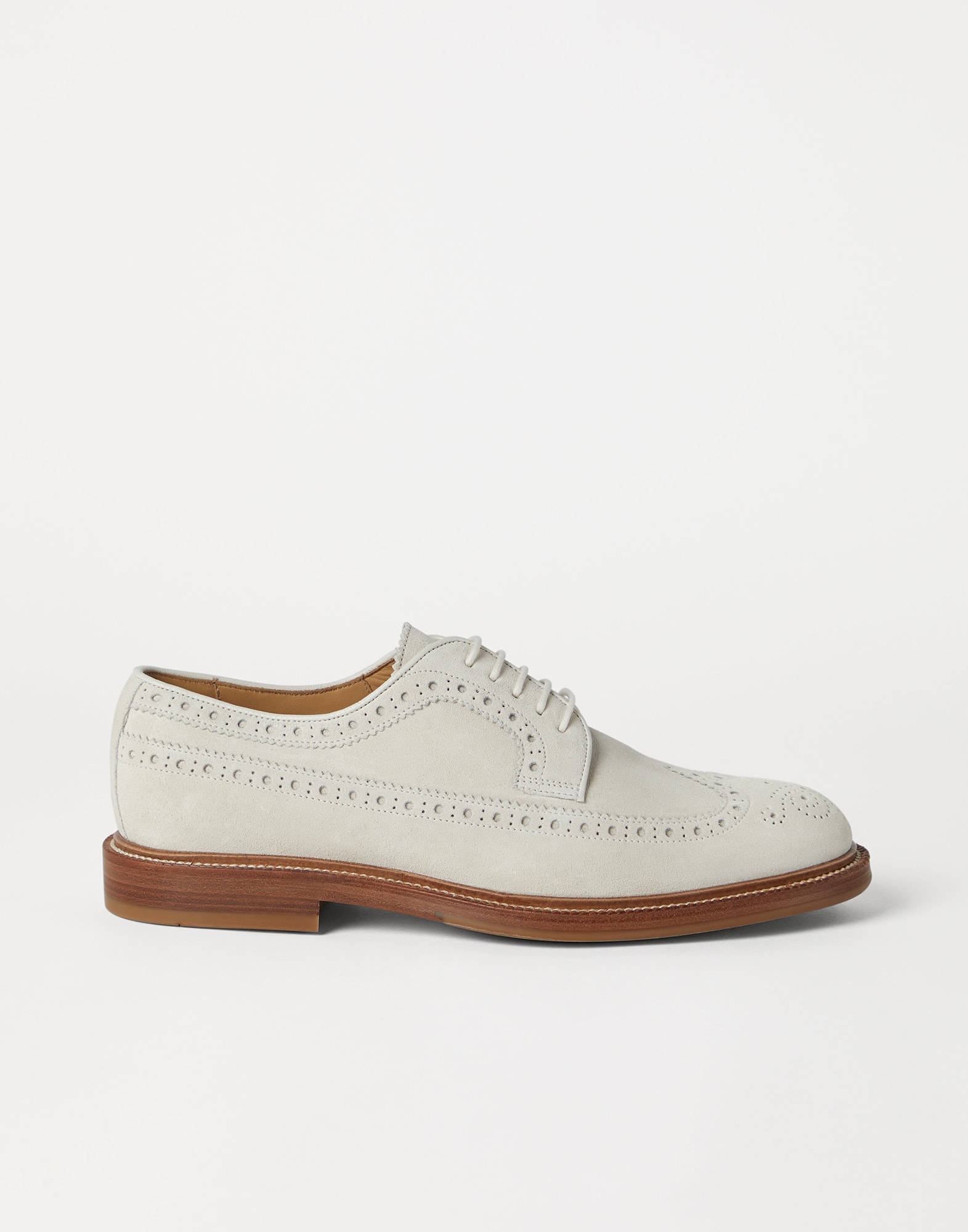 Suede longwing brogues - 5