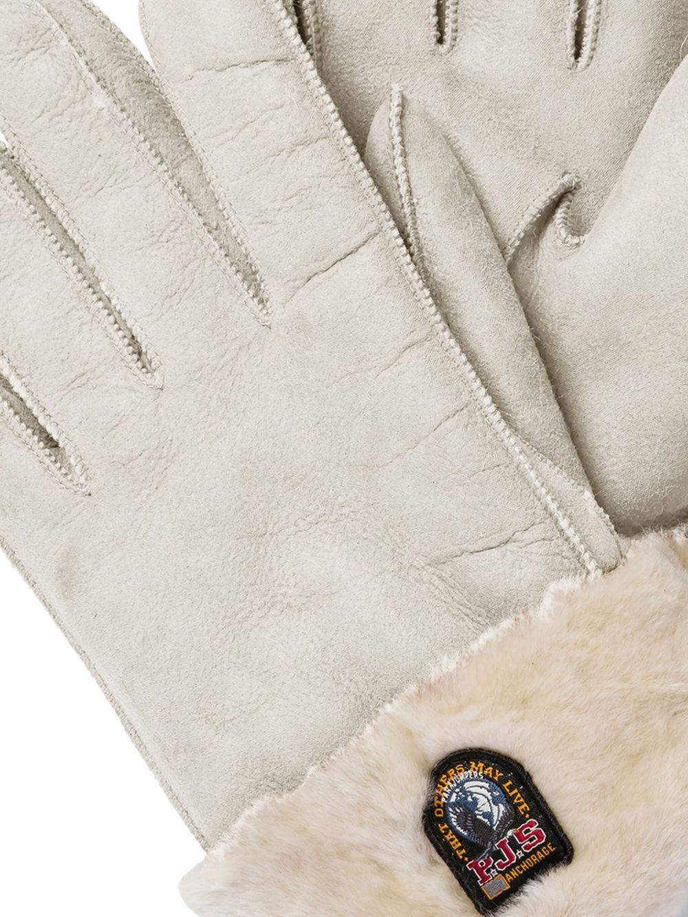 shearling-cuff gloves - 2