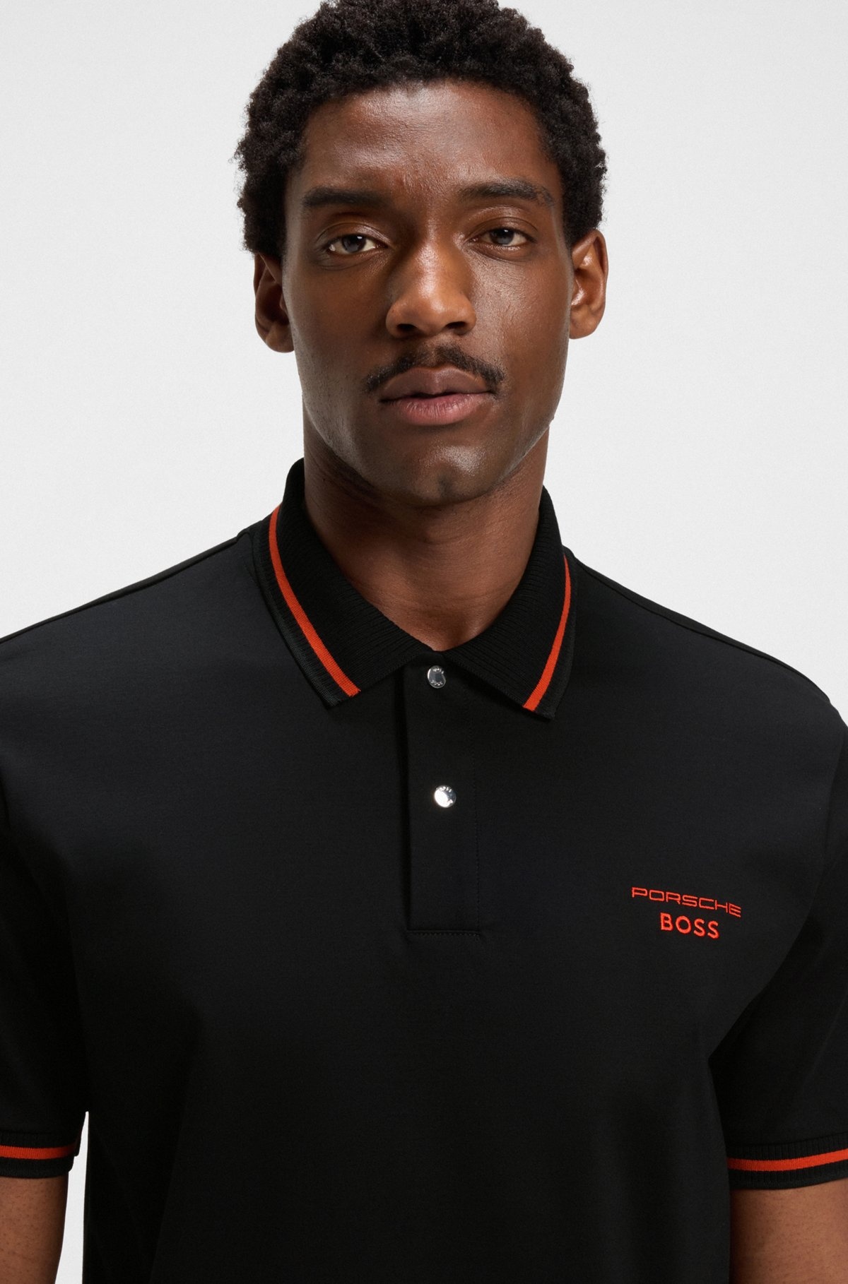 PORSCHE X BOSS POLO SHIRT IN COTTON WITH MOISTURE CONTROL - 3
