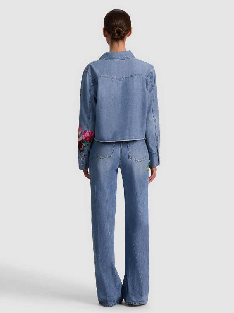 Alice + Olivia FINELY DENIM BUTTON DOWN outlook