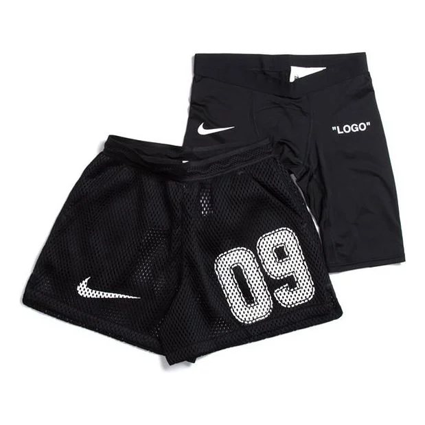 Nike x Off-White Home Shorts 'Black White' AH0376-010 - 1