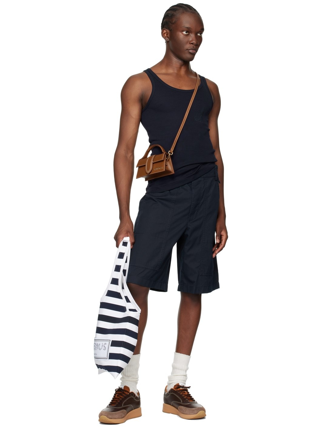 Navy & White La Casa 'Le sac Marcel' Tote - 4