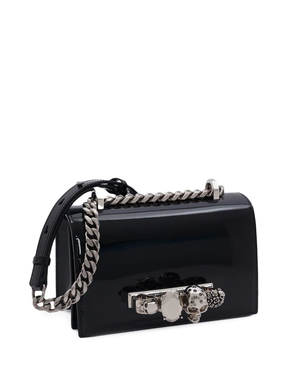 Four-ring crystal-embellished shoulder bag - 3