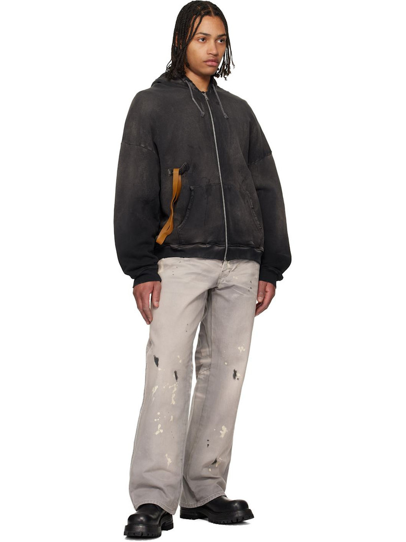 AlLEXANDER DIGENOVA Black Rubber Band Hoodie outlook