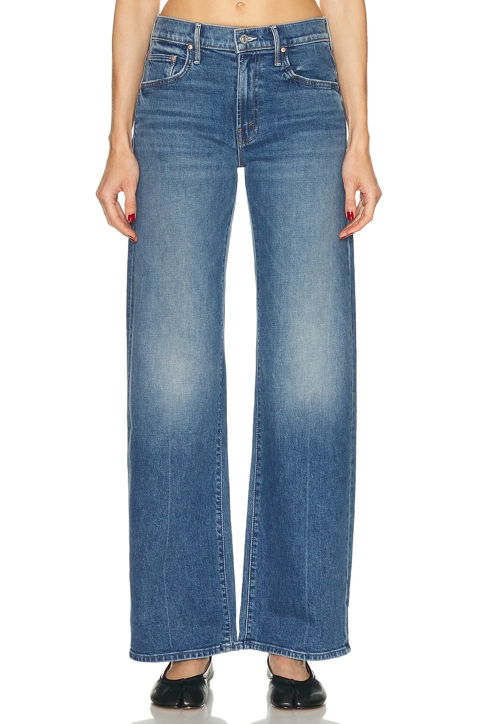 The Mid Rise Lasso Sneak Jeans - 1