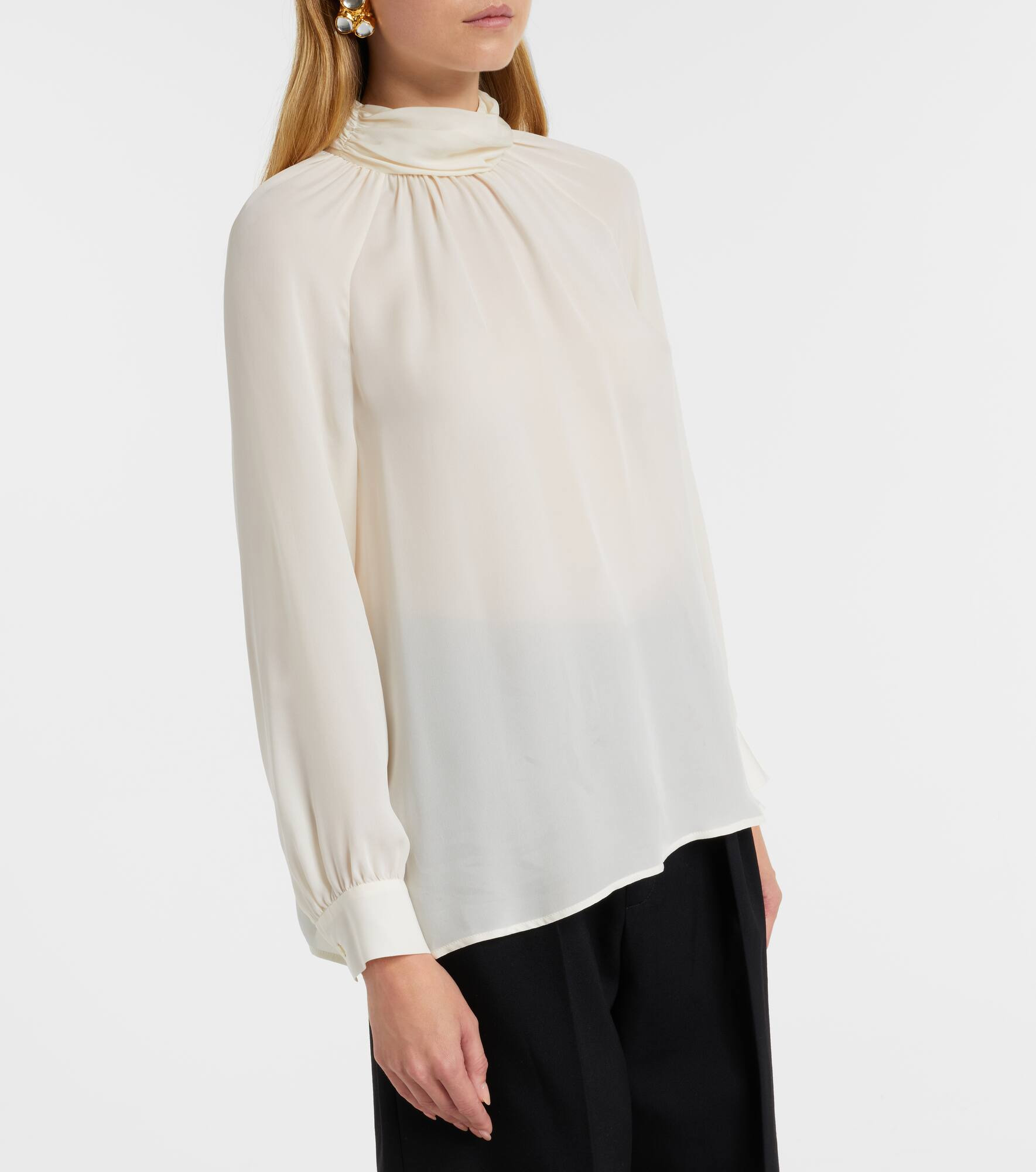 Axelle silk georgette blouse - 7