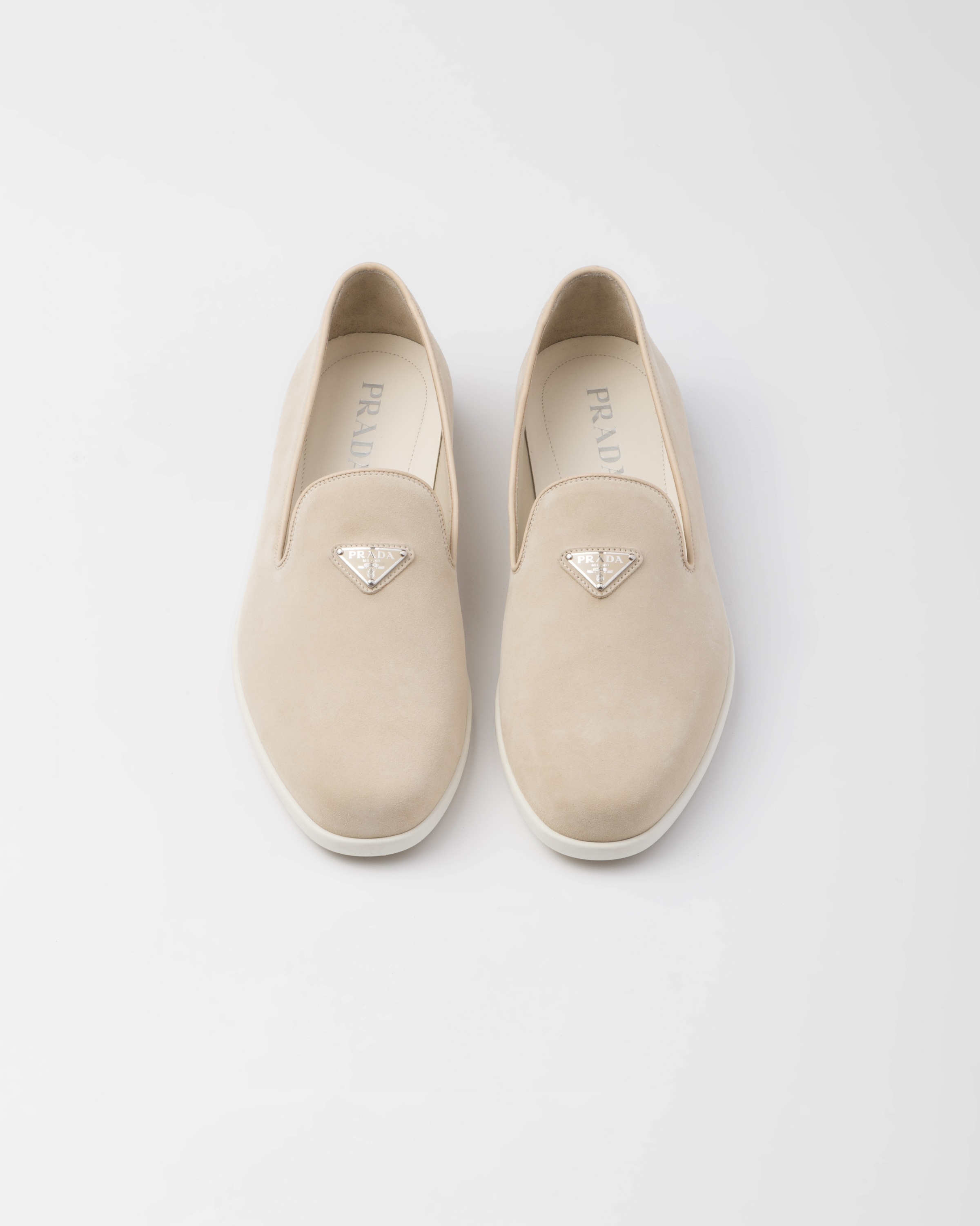 Suede calf leather slip-ons - 4