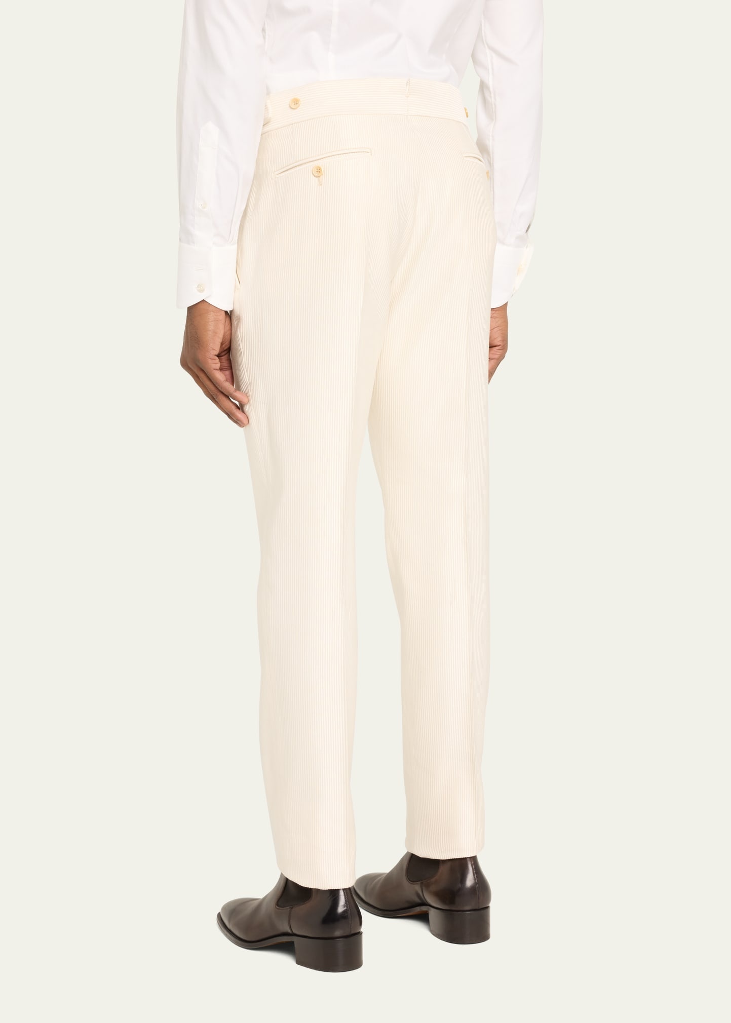 Men's Cannete Flat-Front Trousers - 3