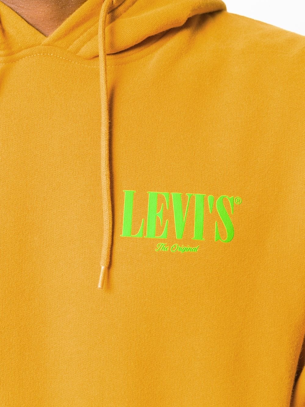 chest logo print hoodie - 5