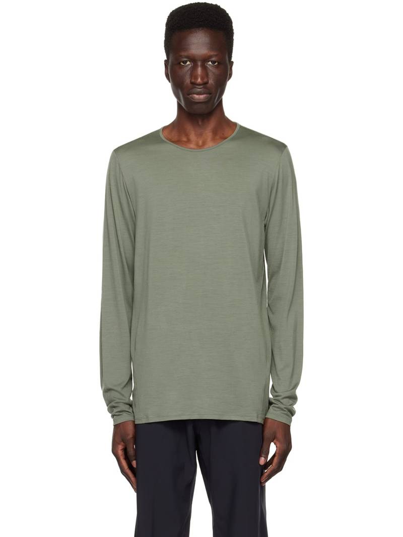 Khaki Frame Long Sleeve T-Shirt 1