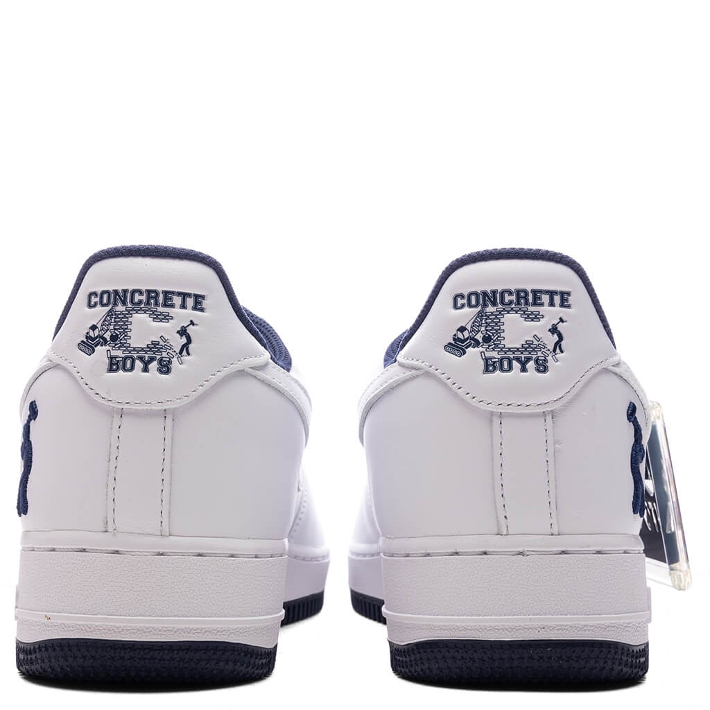 LIL YACHTY X NIKE AIR FORCE 1 LOW 'CONCRETE BOYS' - WHITE/MIDNIGHT NAVY/ DARK POWDER BLUE - 4
