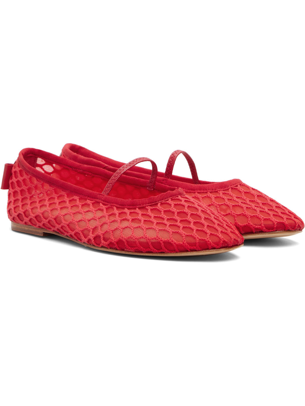 Red Swan Ballerina Flats - 4