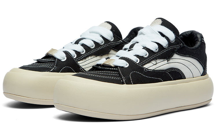 (WMNS) Li-Ning Puff Platform 'Black Beige' AZGT026-5 - 3