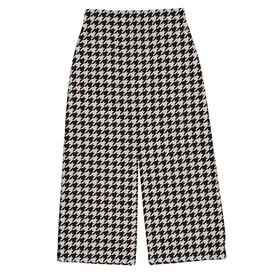 Burberry Houndstooth Pattern Midi Skirt - 5