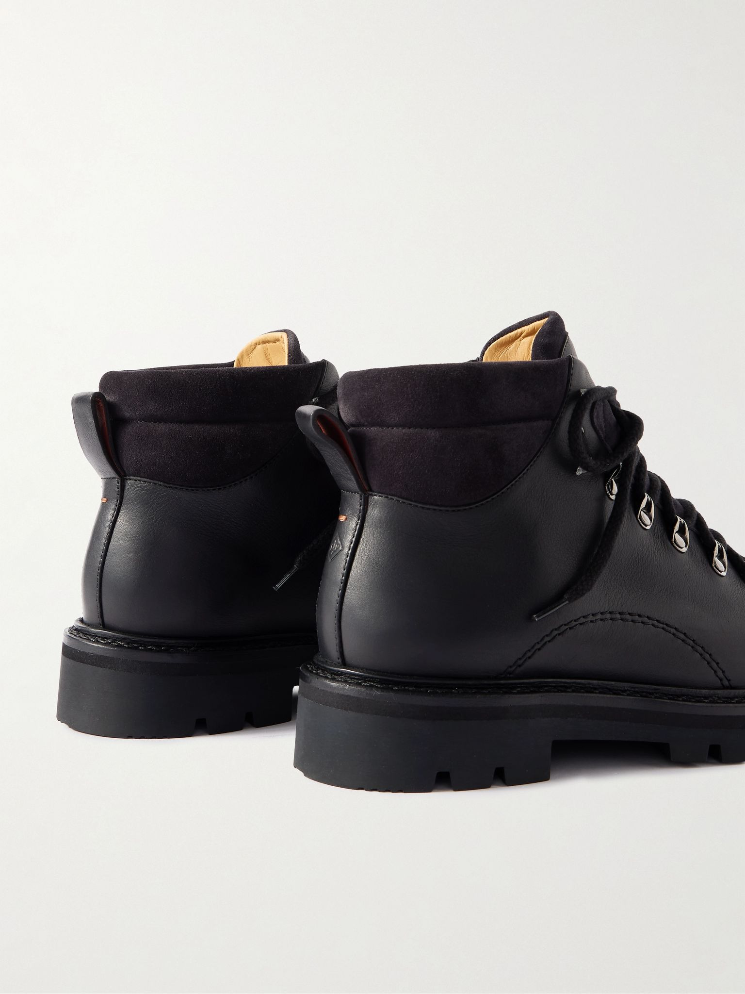 Beinn Walk Shearling-Lined Leather and Padded Suede Boots Black - 5